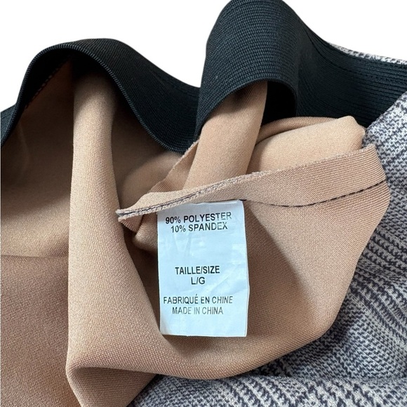 NWOT, Another Story, Super Soft Checked Pants, Large, Black & Tan - Picture 3 of 8